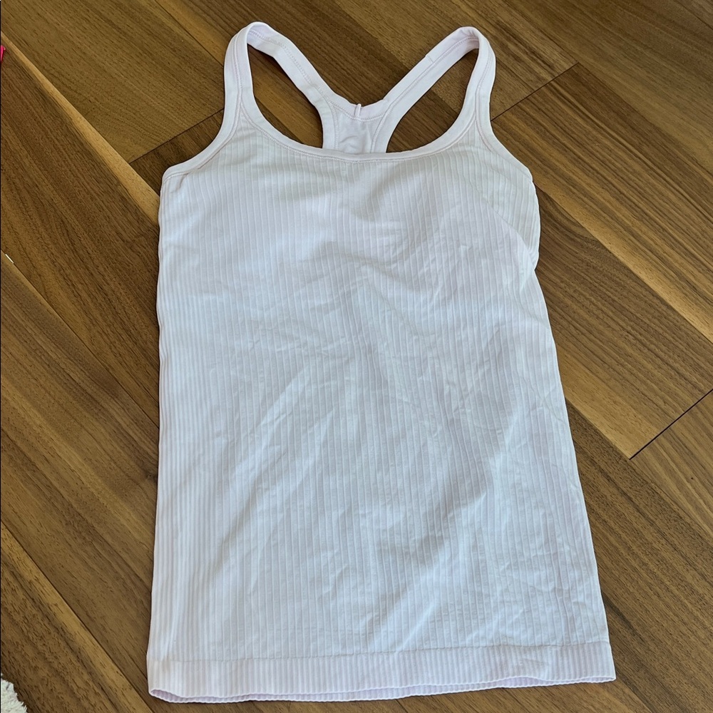 lululemon Eb to street tank baby pink
